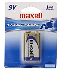 image of: 9V ALKALINE BATTERY 1PK