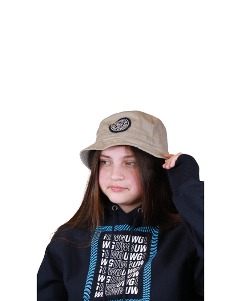 WOLF LOGO BUCKET HAT; $19.99