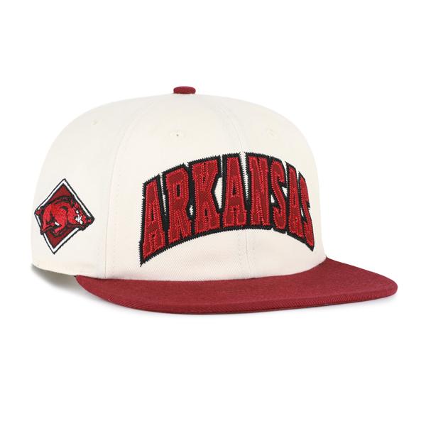 Arkansas Razorbacks '47 Natural Off Hand Captain Hat; $40.00