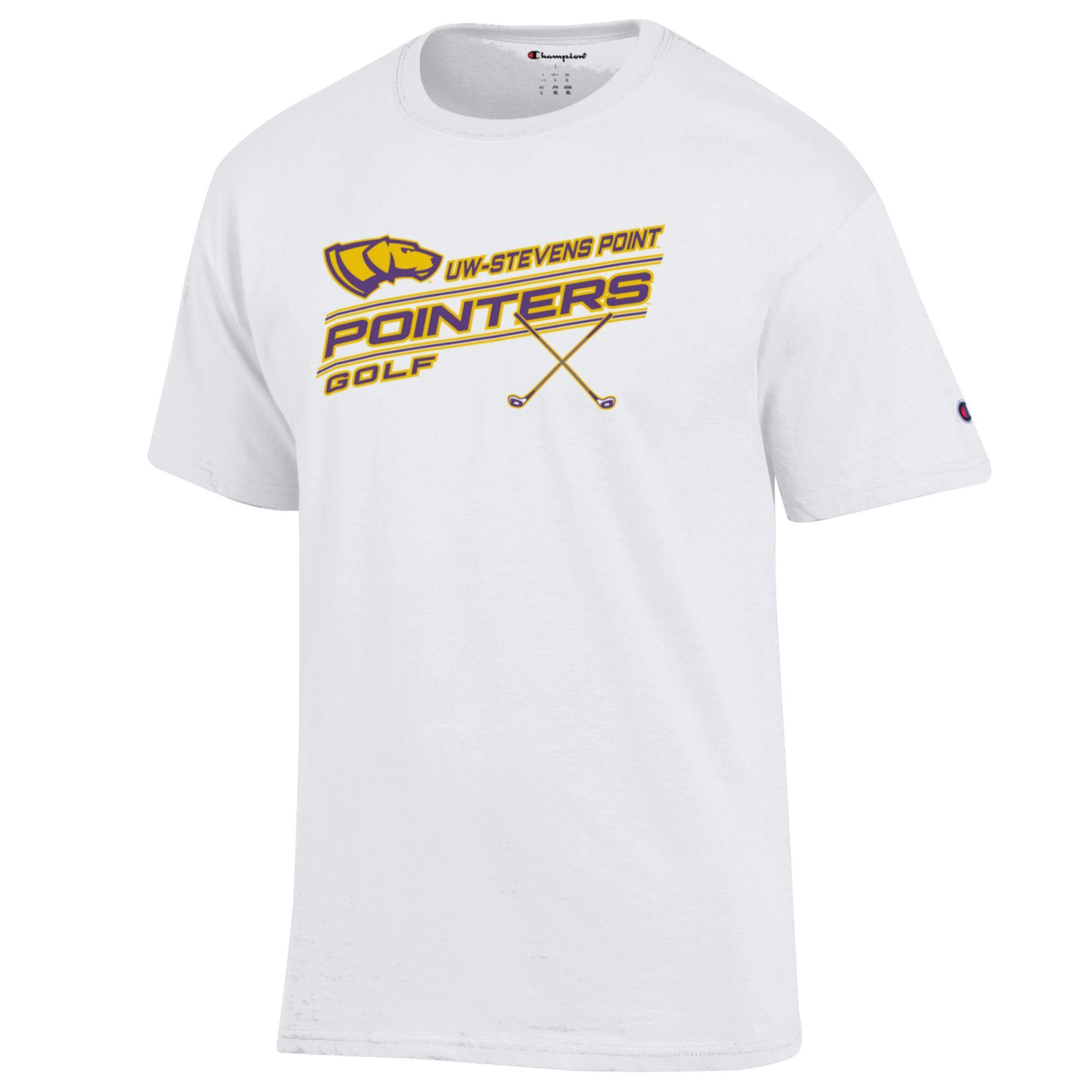 Product image 1 of 1 for UWSP Golf Basic Champion Tee, White