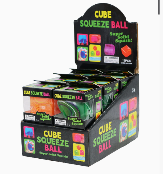 Fidget Toy - Marbled Cube Squishy; $9.99