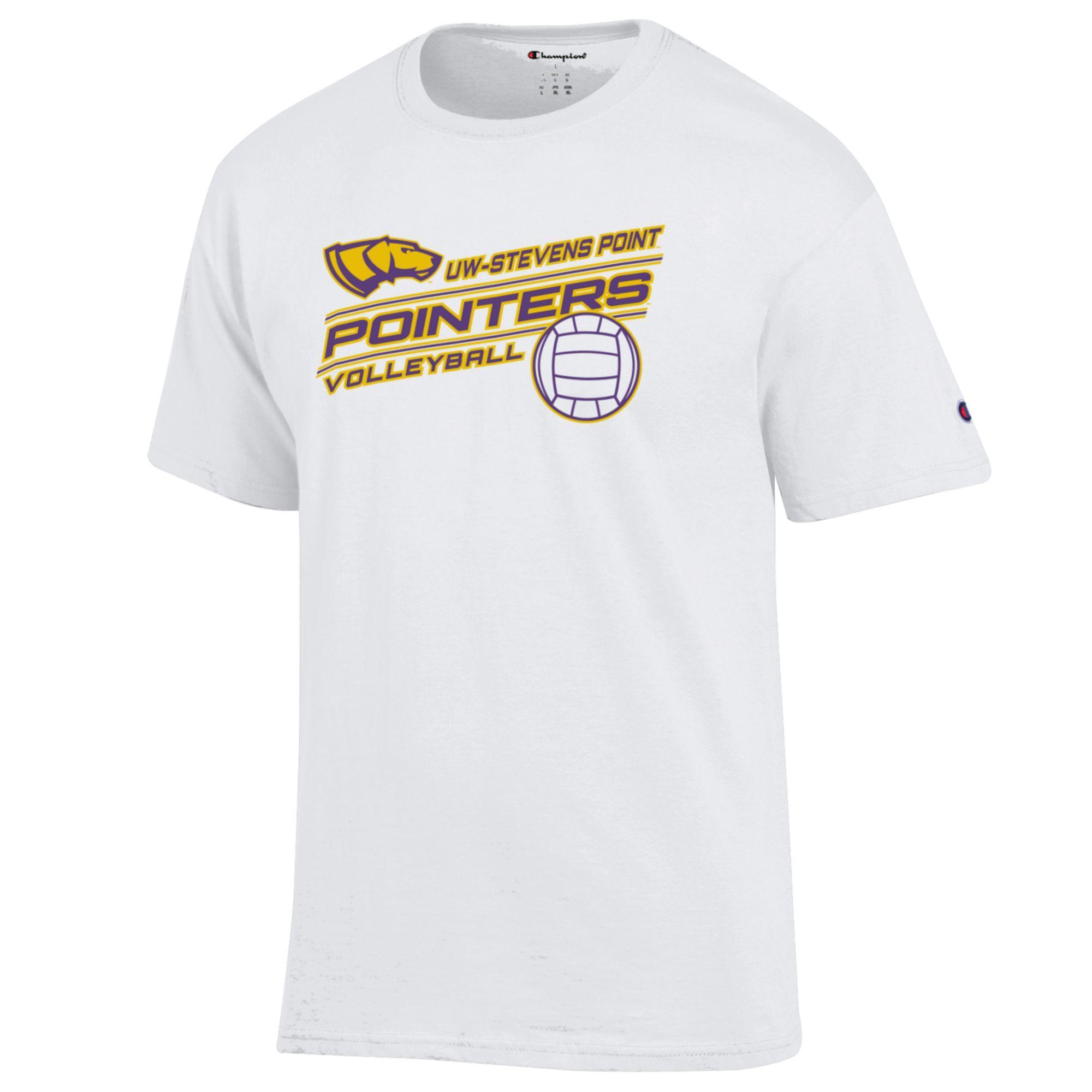 Product image 1 of 1 for UWSP Volleyball Basic Tee Champion, White