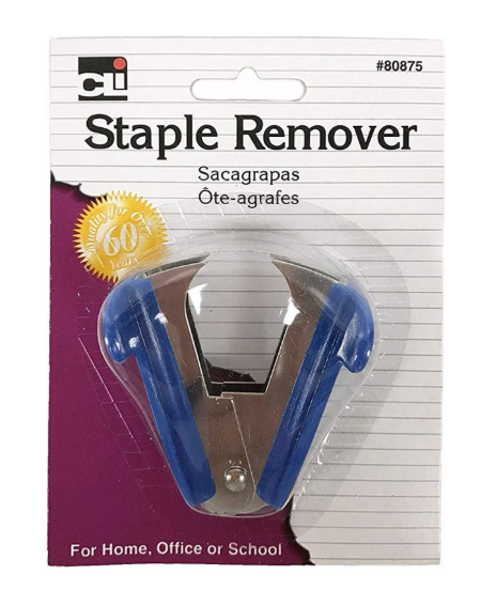 image of: Charles Leonard Staple Remover, Blue