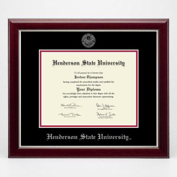 Silver Embossed Black and Red Mat Diploma Frame; $118.99