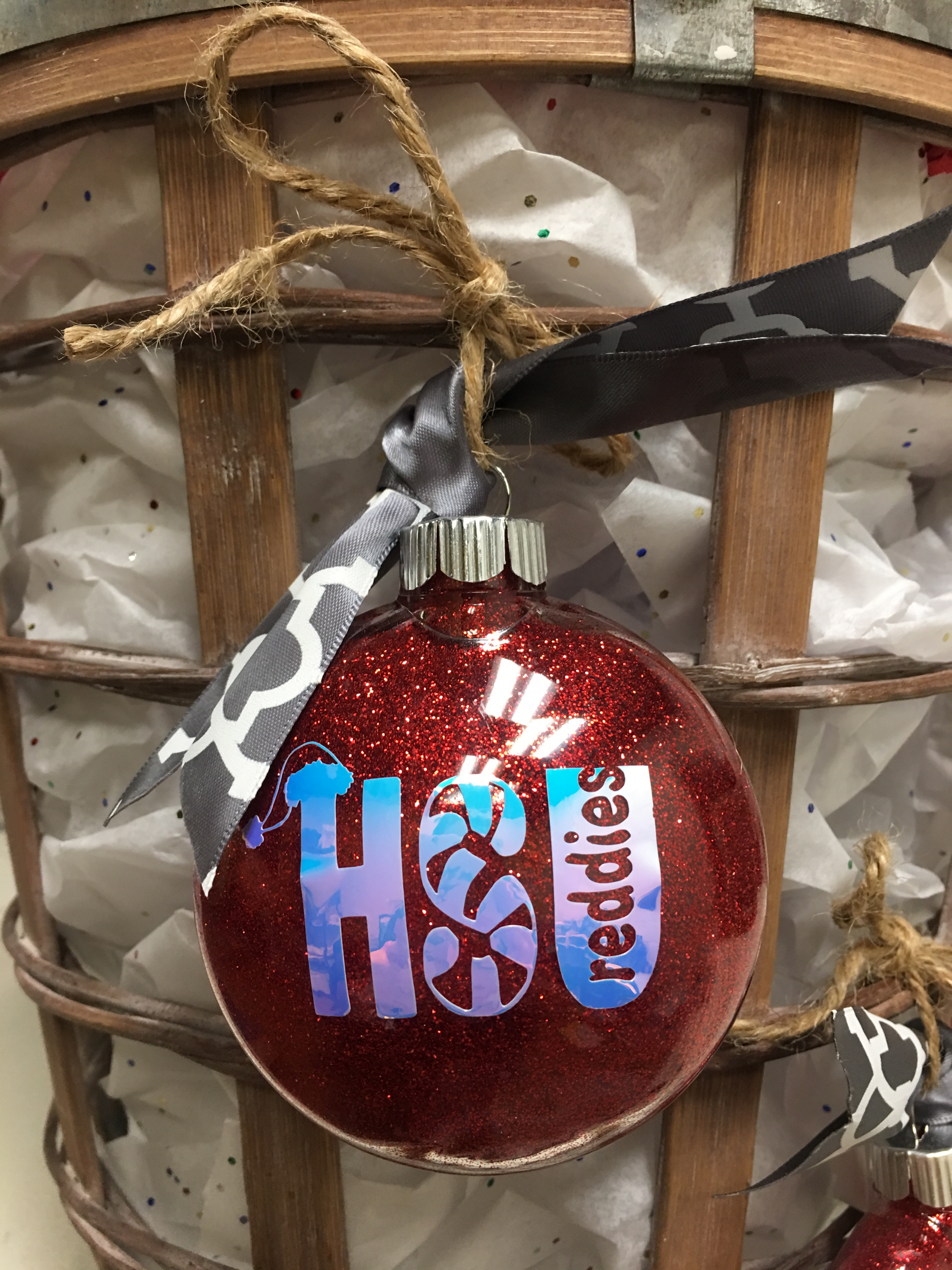 image of: HSU Reddies Christmas Ornament