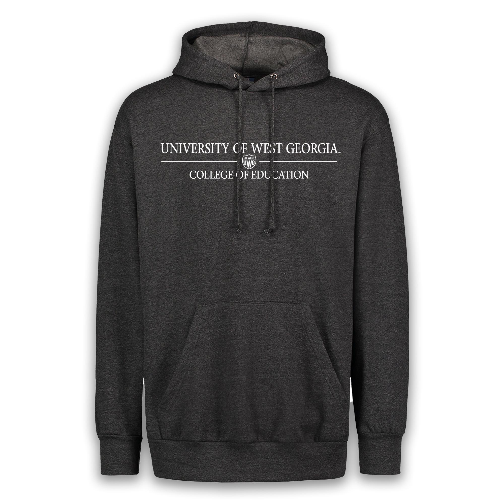 image of: COLLEGE OF EDUCATION SHIELD LOGO FUNDAMENTAL FLEECE HOOD
