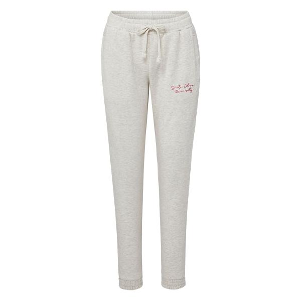 Santa Clara Broncos Women's Vintage Fleece Sweatpants, Oatmeal; $49.98