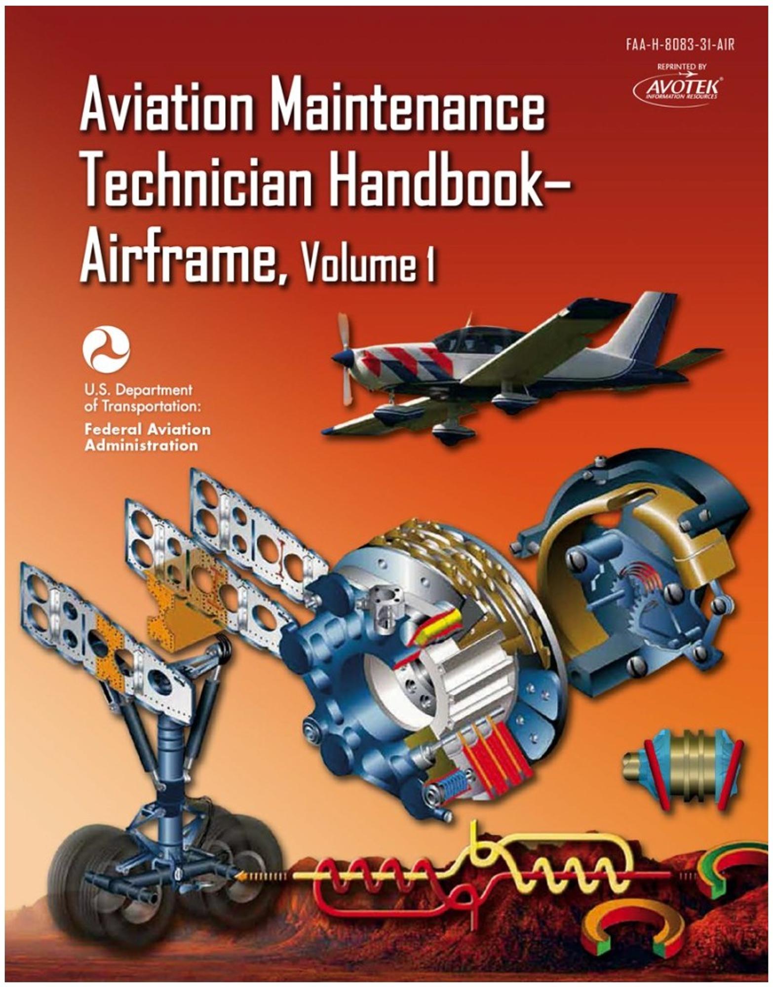 Cover image for AVIATION MAINTENANCE TECHNICIAN HANDBOOK, AIRFRAME