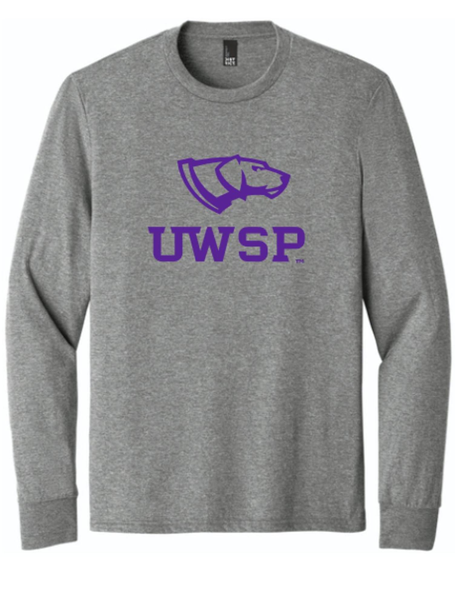 Product image 1 of 1 for UWSP Perfect Tri-Blend Long Sleeve Tee, Gray Frost