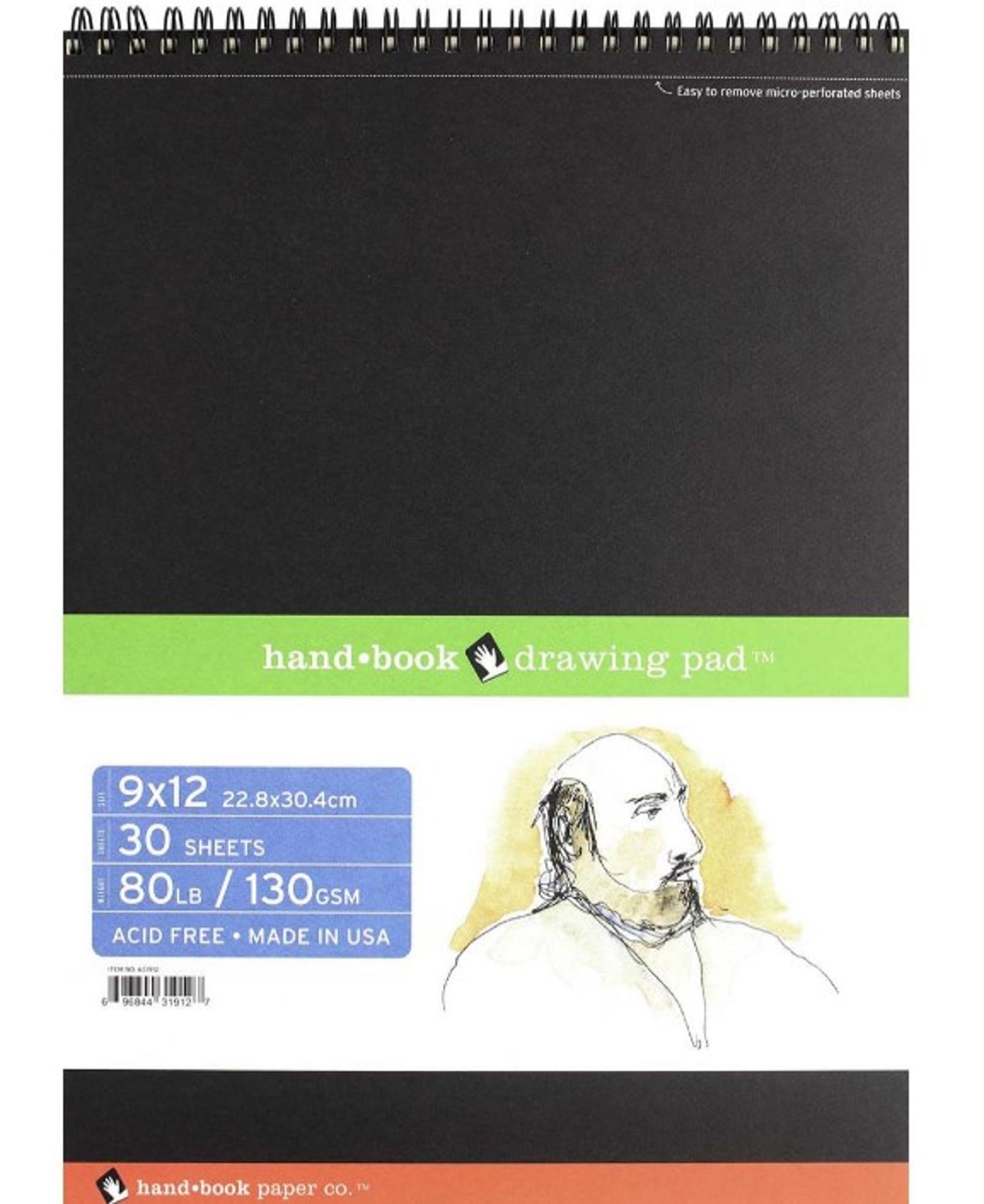 image of: Hand Book Sketch Pad 9x12