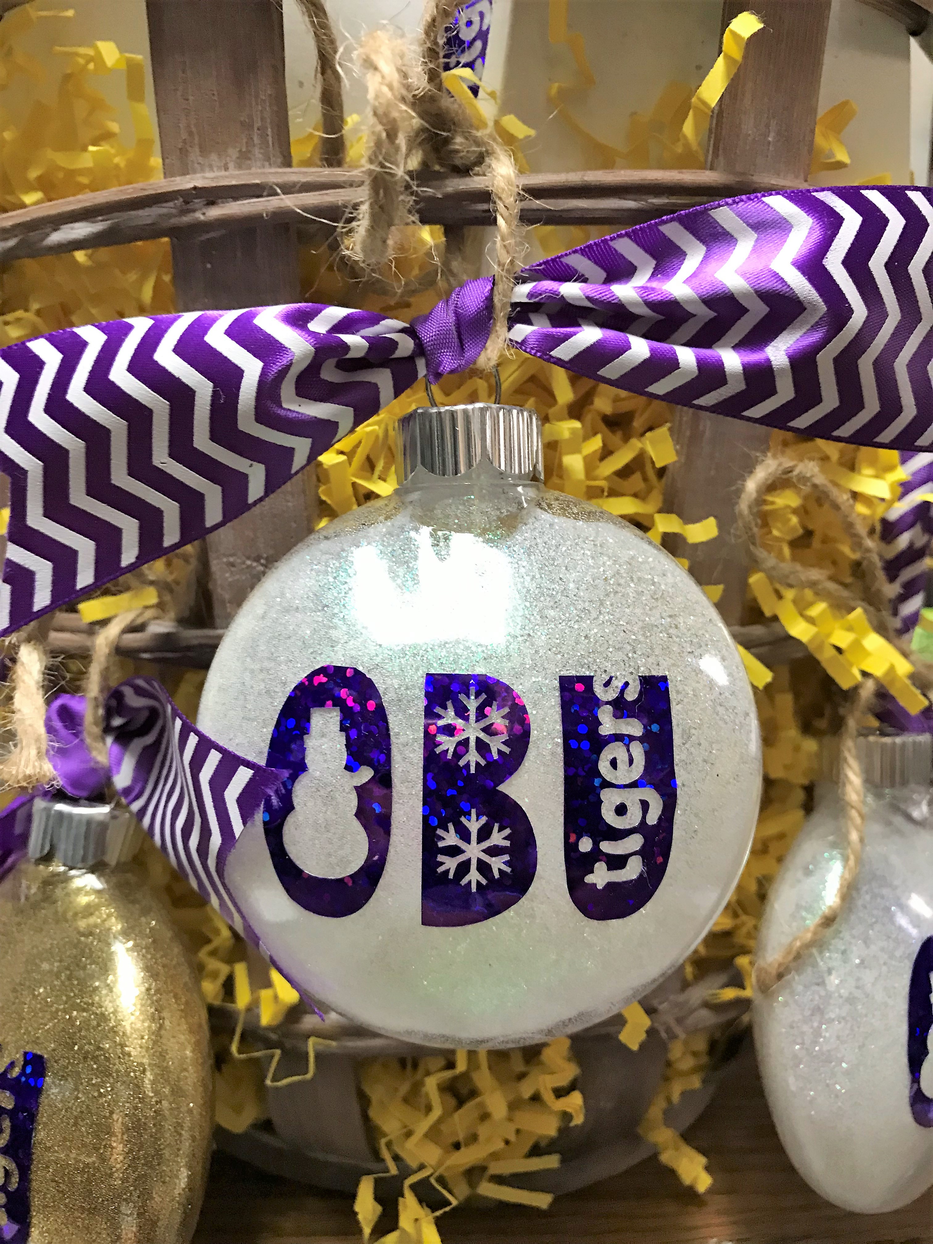 image of: OBU Tigers Christmas Ornament