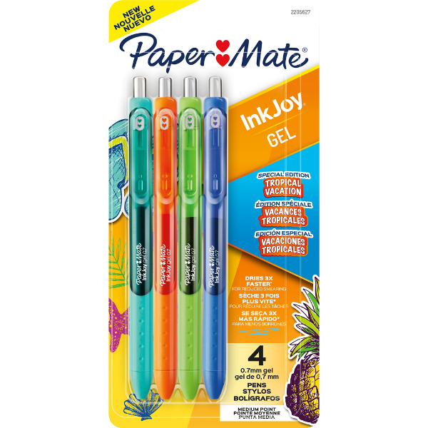 Paper Mate InkJoy .7mm Retractable Gel Pen,  4 Pack; $13.98