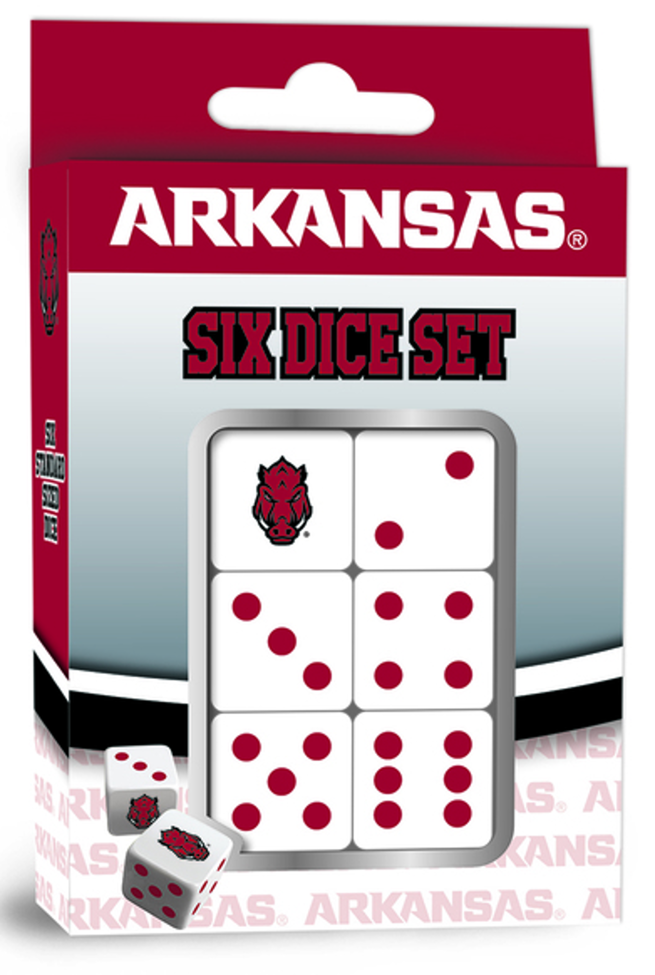 image of: Arkansas Razorbacks Dice Pack