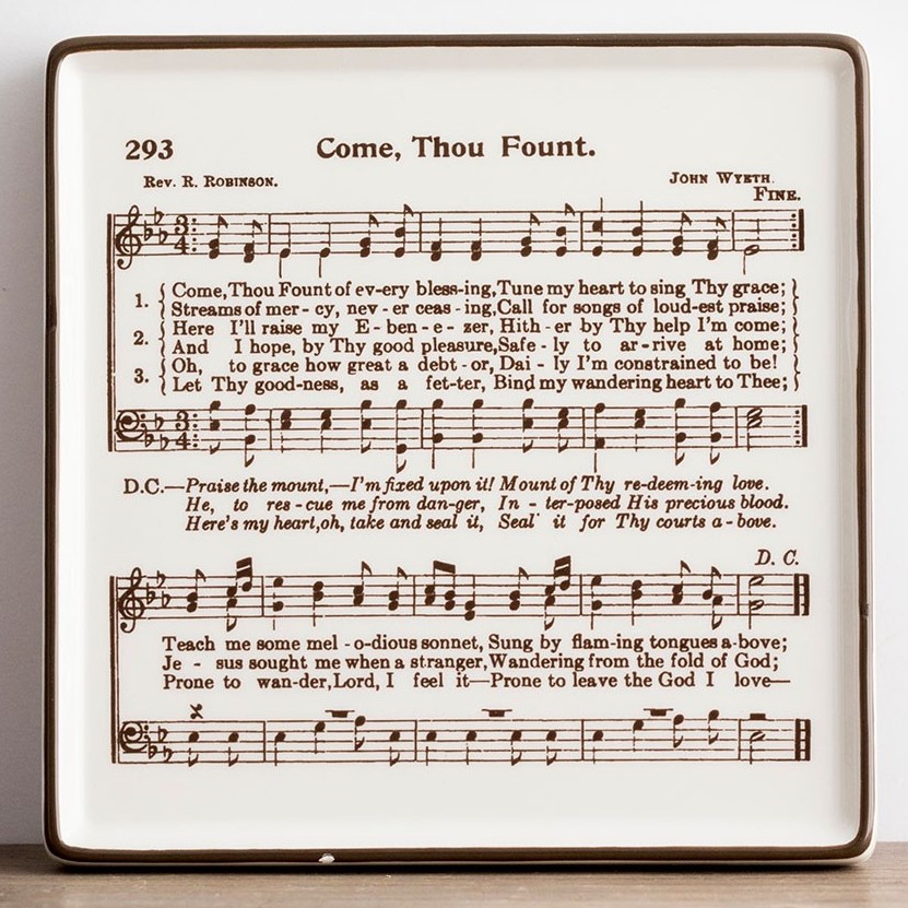 image of: DaySpring Come, Thou Fount Ceramic Plaque