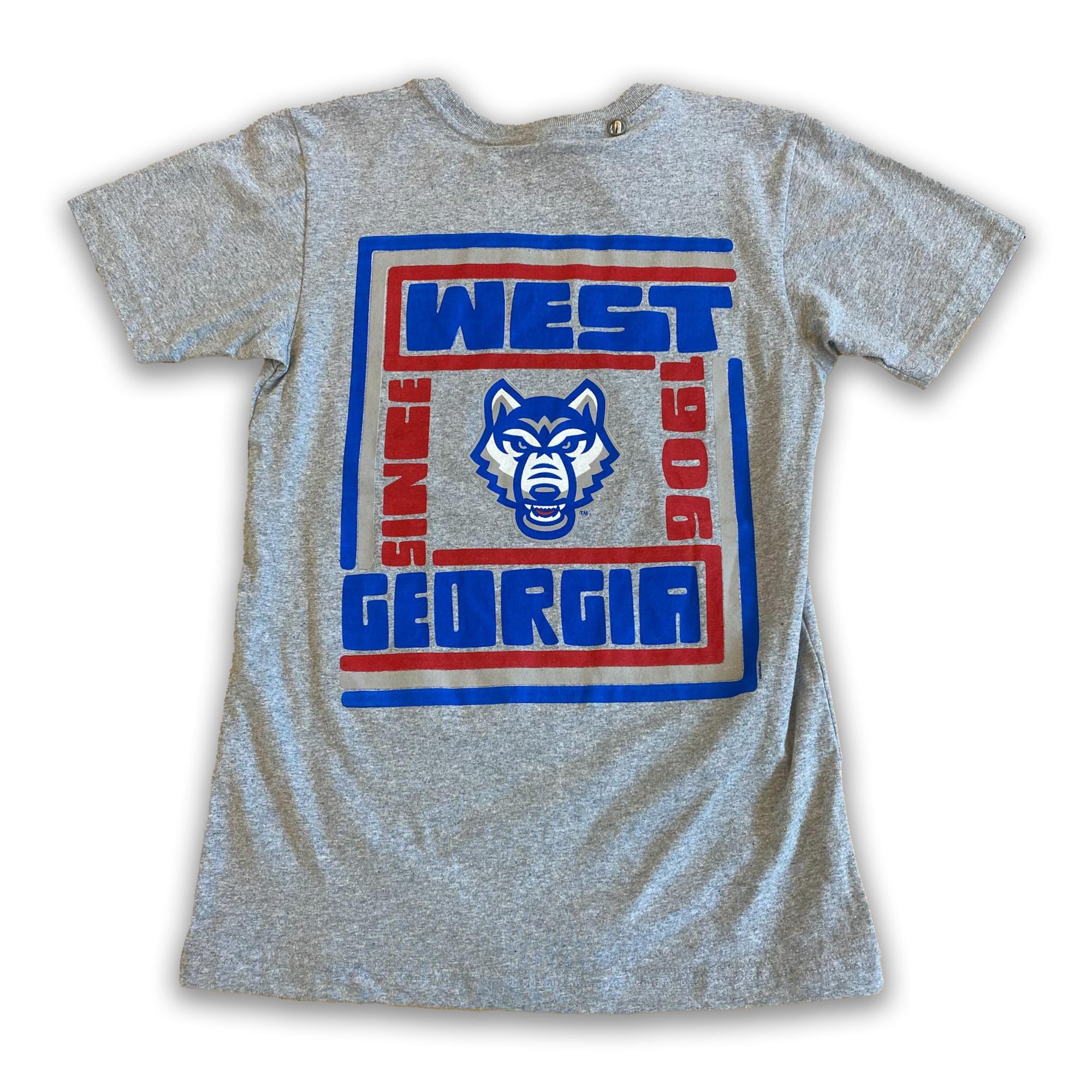 image of: RETRO LINES WOLF LOGO T-SHIRT