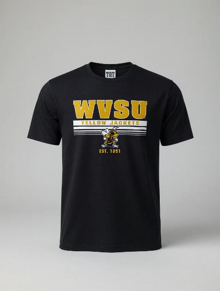 Tee - TRT Black "WVSU" Crew '25; $19.99