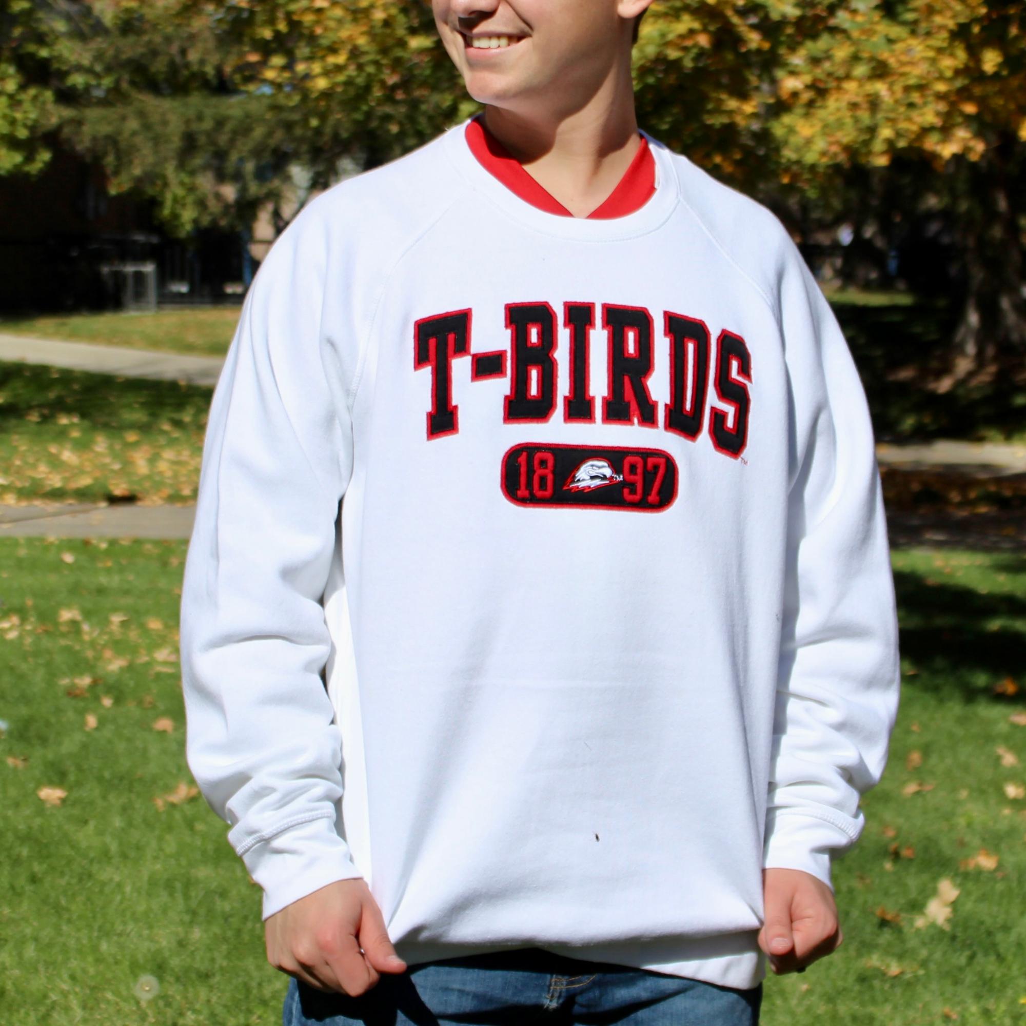 image of: League Crew White T-Birds Unisex 1897