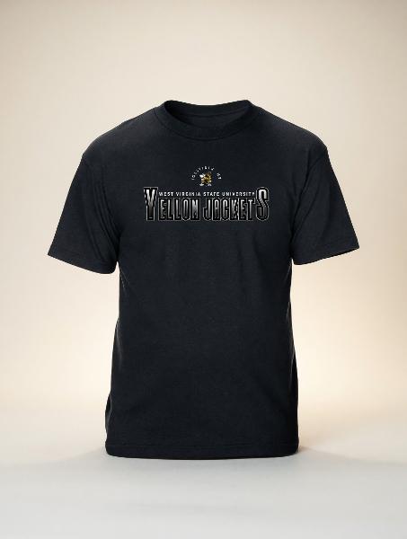 Tee - CI Sport Black "Yellow Jackets" Crew '25; $19.99