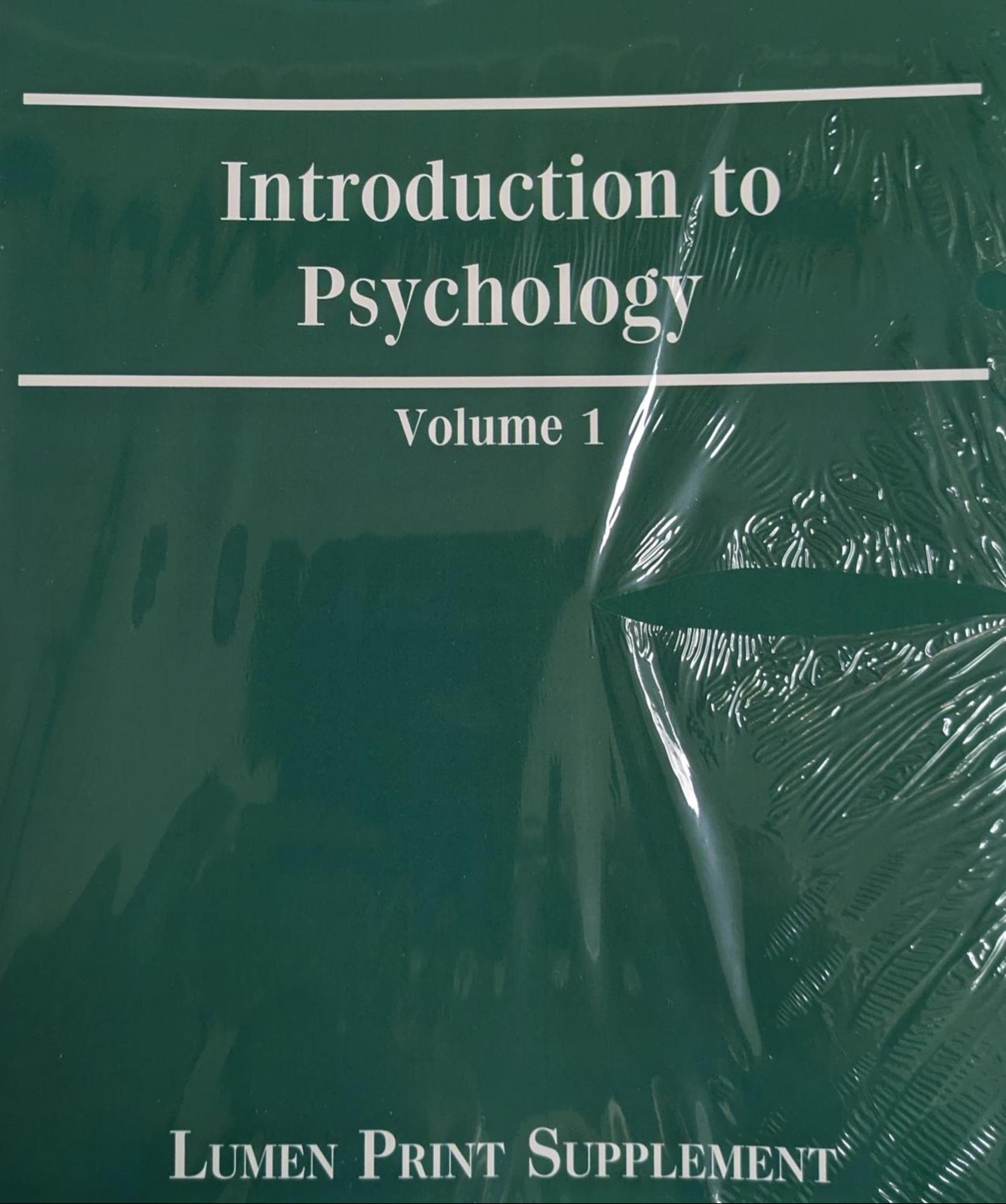 Cover image for Intro to Psychology (Coursepack)