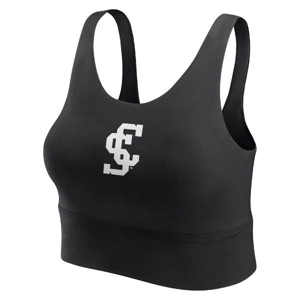 Santa Clara Broncos Women's Nike Performance Longline Sports Bra, Black; $70.00