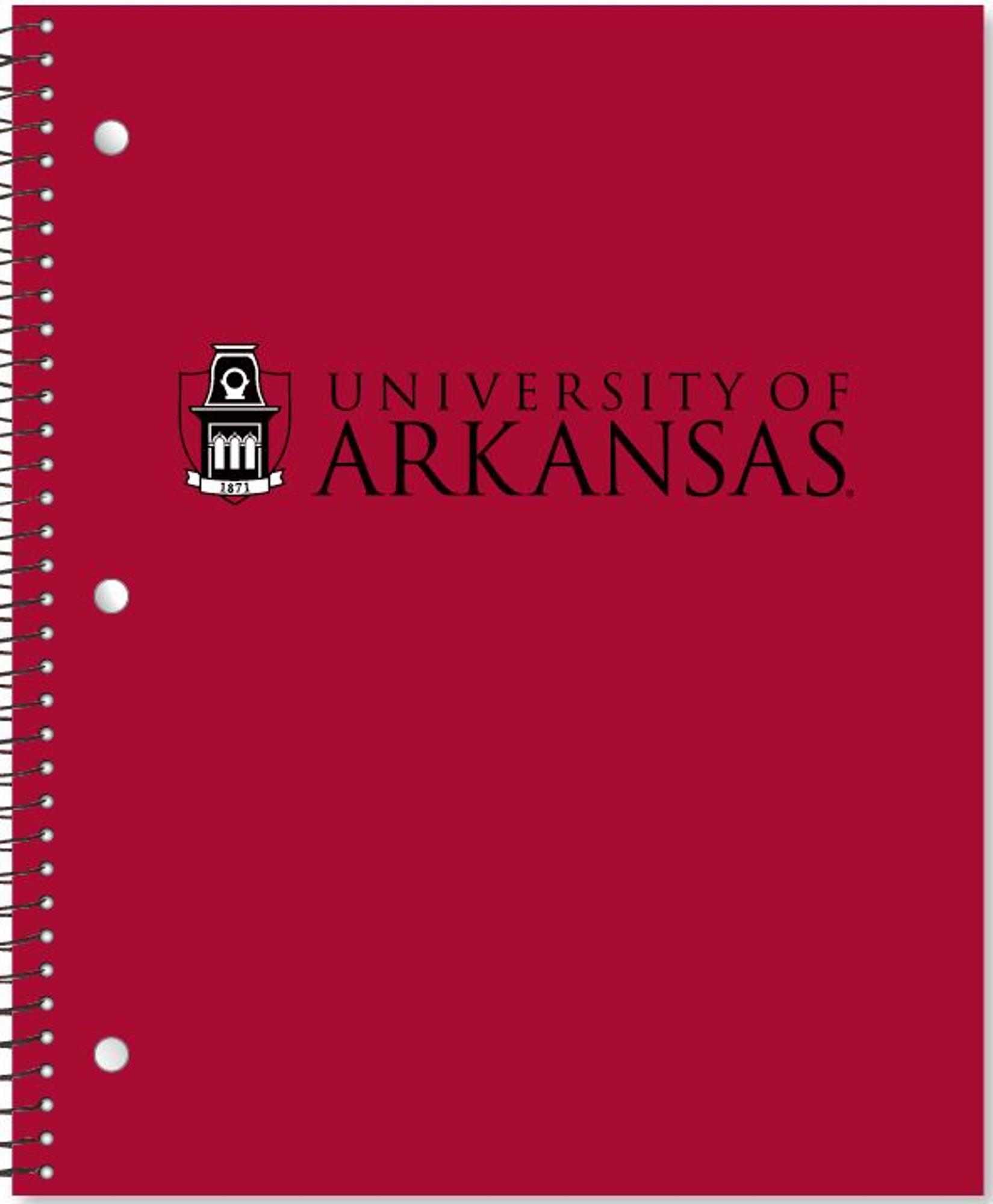 image of: University of Arkansas 1-Subject Notebook