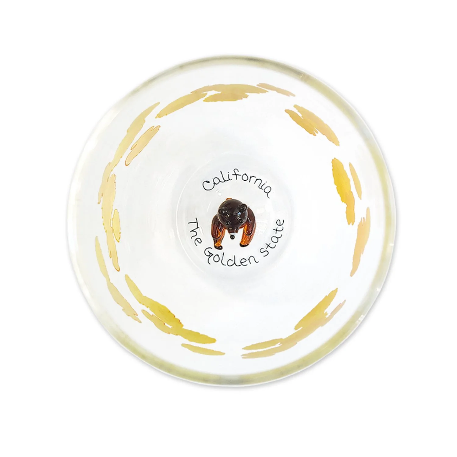 Product image 2 of 4 for California Poppy Bear Stemless Wine Glass
