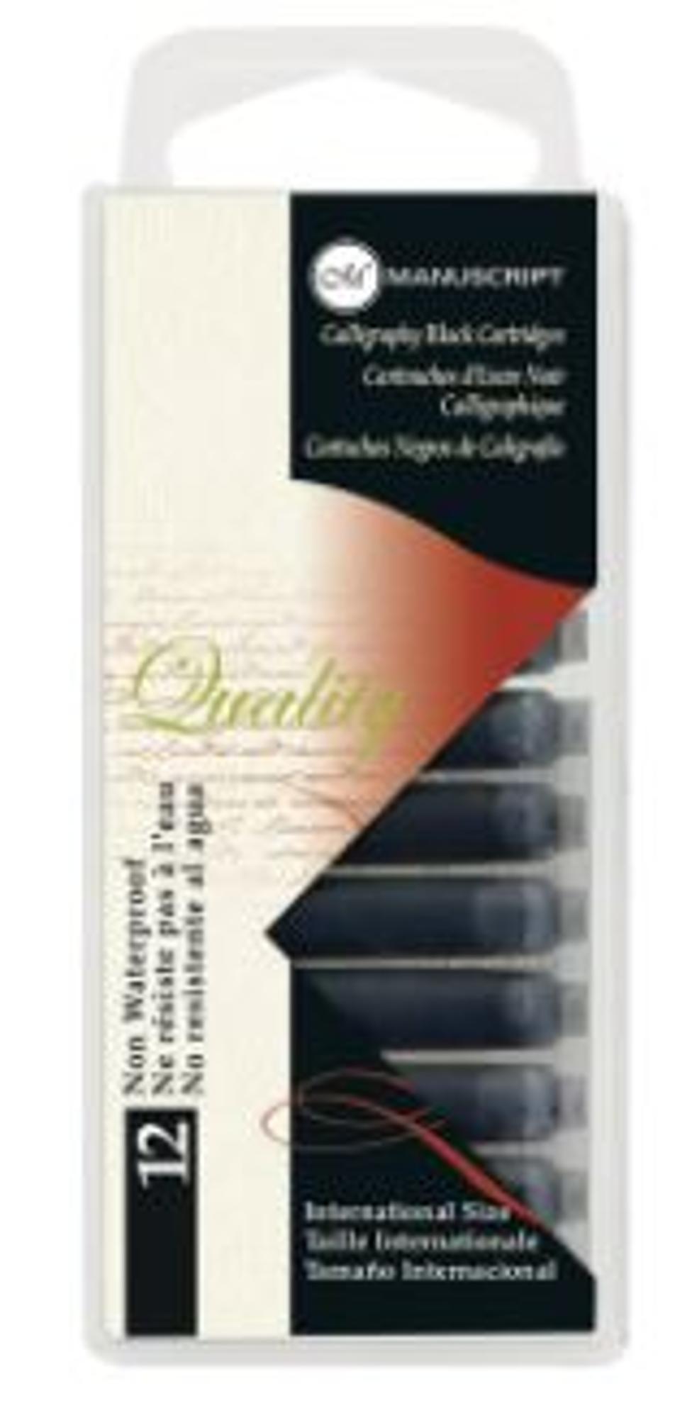 image of: Manuscript Calligraphy Ink Cartridges 12pk