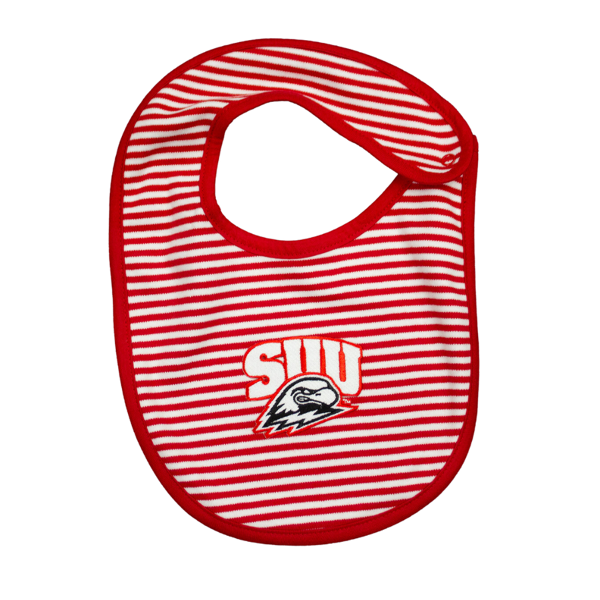 SUU Striped Baby Bib; $13.00