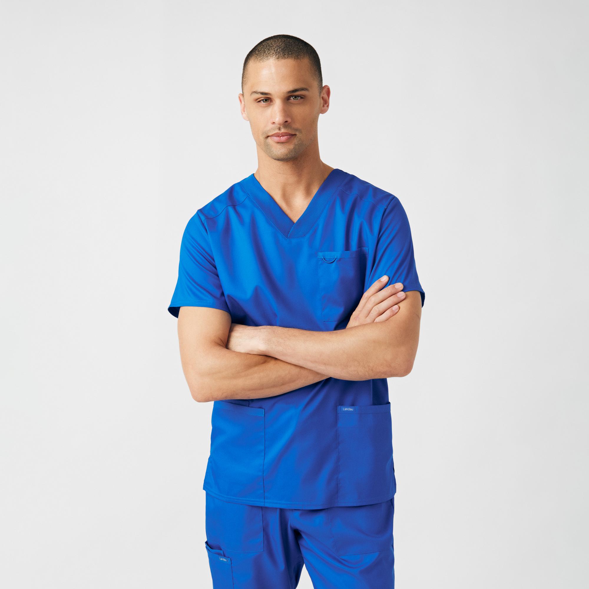 Variant 3 of 5 for Mens ProFlex 4-Pocket V-Neck Scrub Top