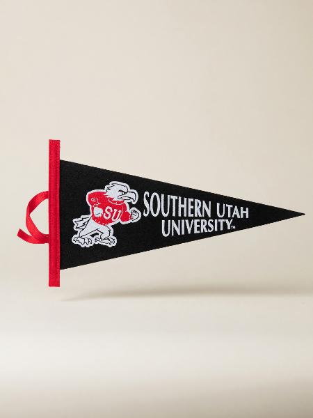 Small SUU Fighting Bird Pennant; $14.99
