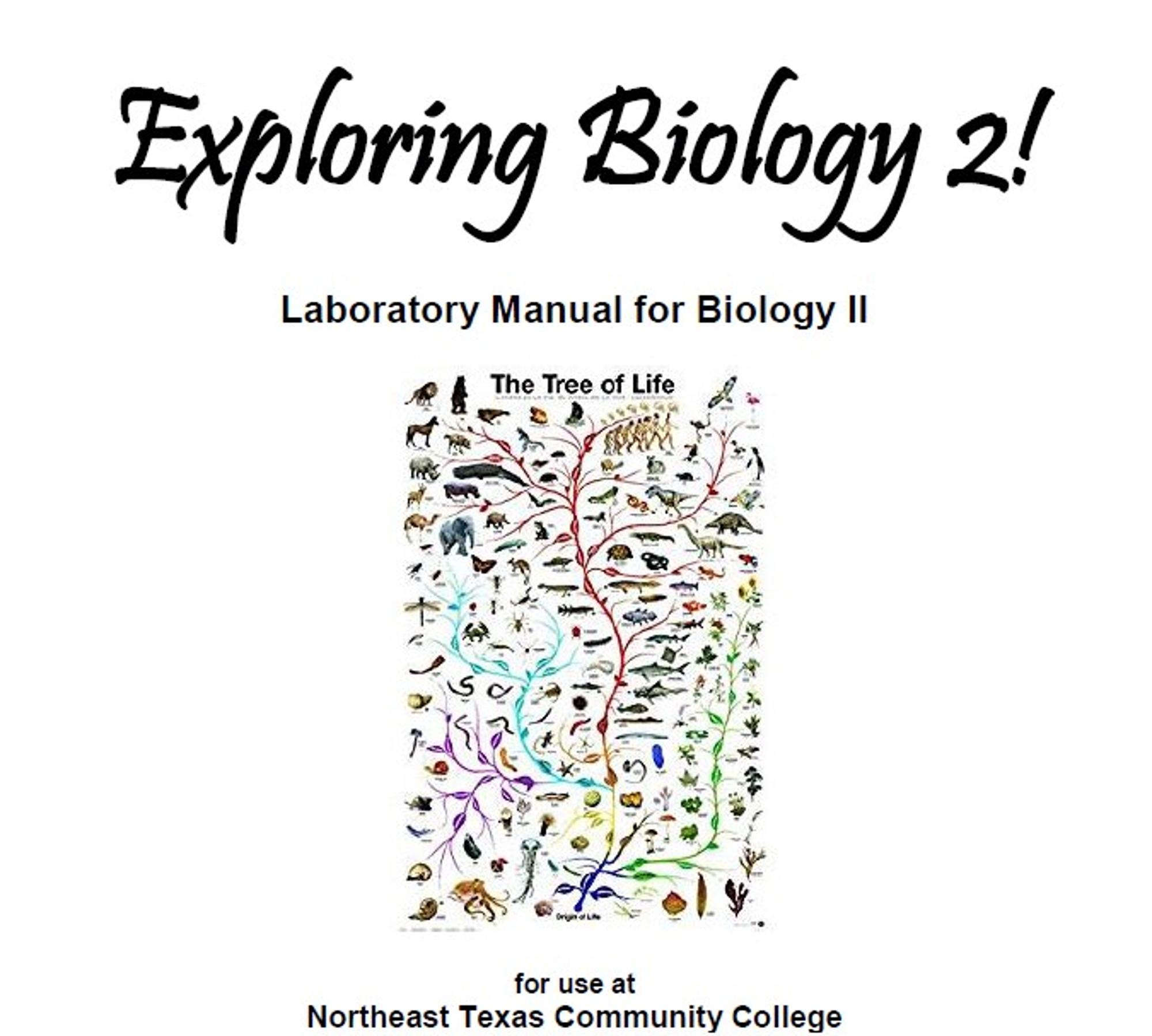 Cover image for BIOL 1407: General Biology 2 Lab Manual (Updated SP23)