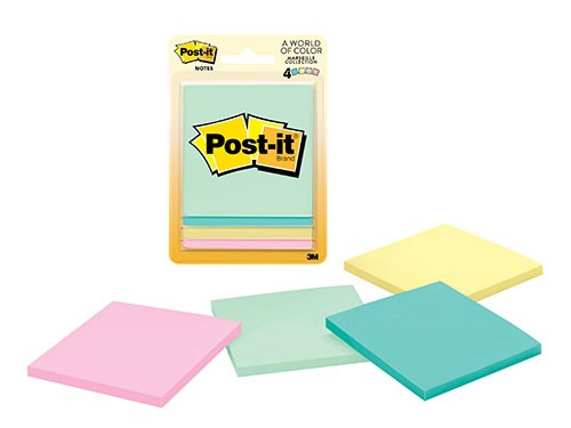 image of: POST-IT 3X3 MARSEILLE 4 PK