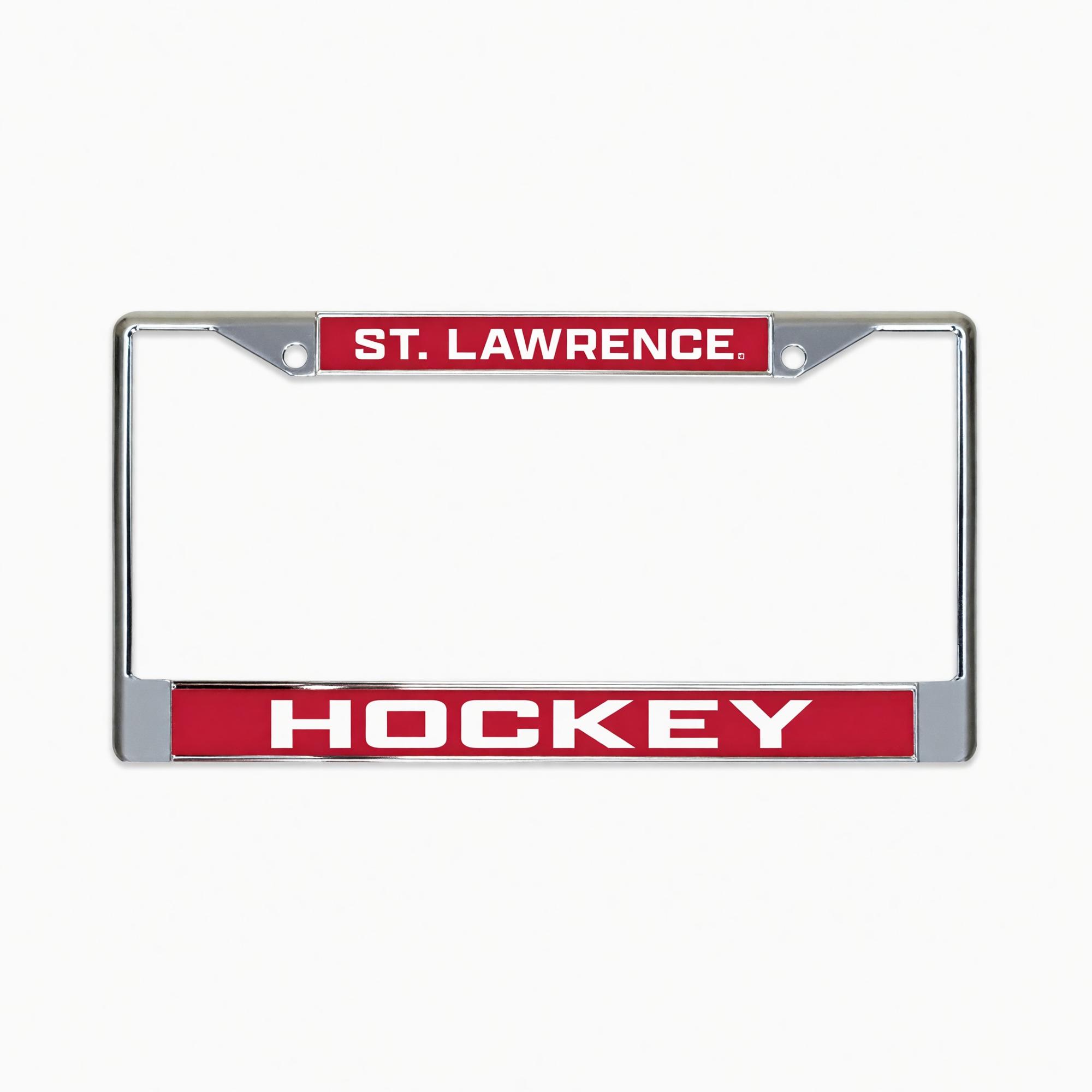 Product image 1 of 1 for Red Acrylic St. Lawrence Hockey License Plate Frame