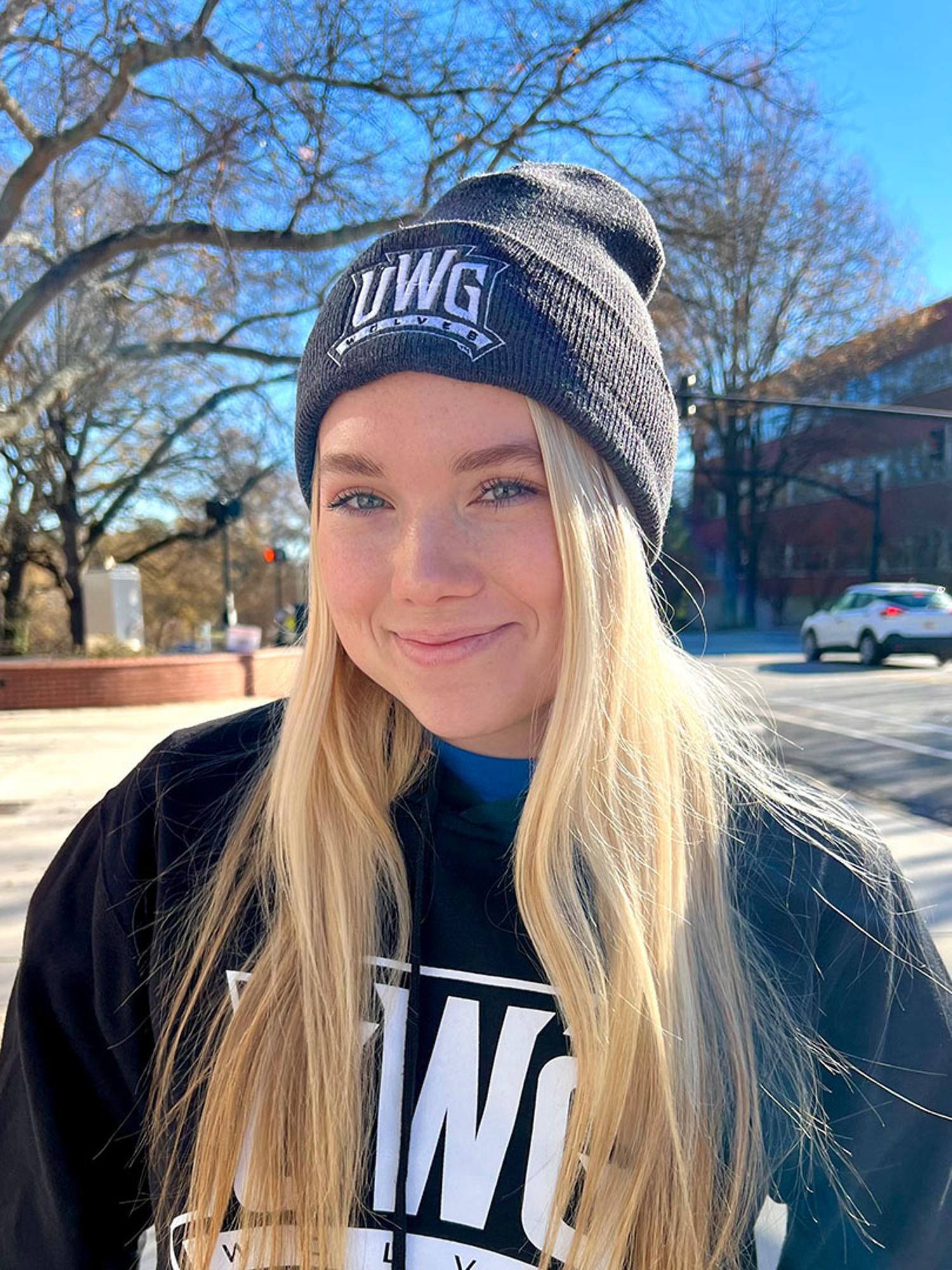 image of: UWG ATHLETICS LOGO BEANIE