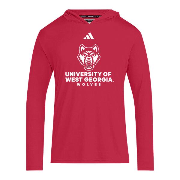 ADIDAS LONG SLEEVE HOODY; $49.99