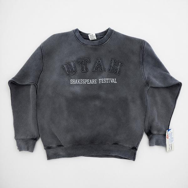 Crazy Acid Wash Charcoal USF Crew; $39.99