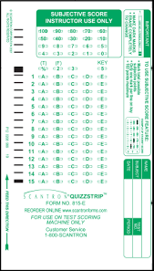 image of: Scantron Quizzstrip