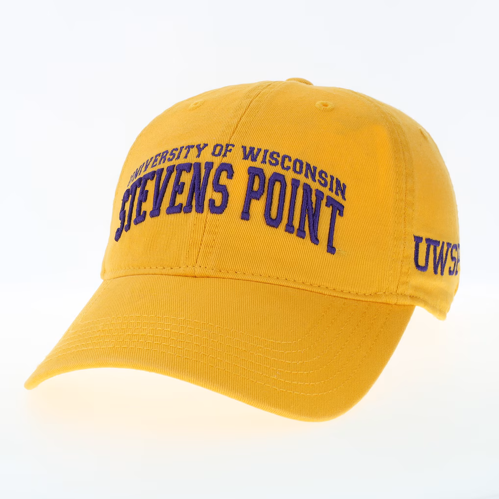 Product image 1 of 1 for University of Wisconsin Stevens Point SSN Wordmark 2L Adjustable Hat, Gold
