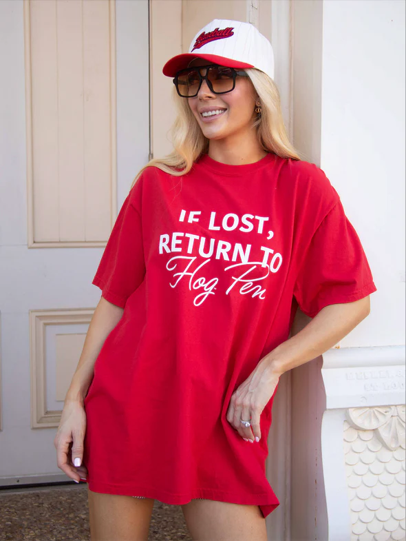 image of: If Lost Return to Hog Pen Tee