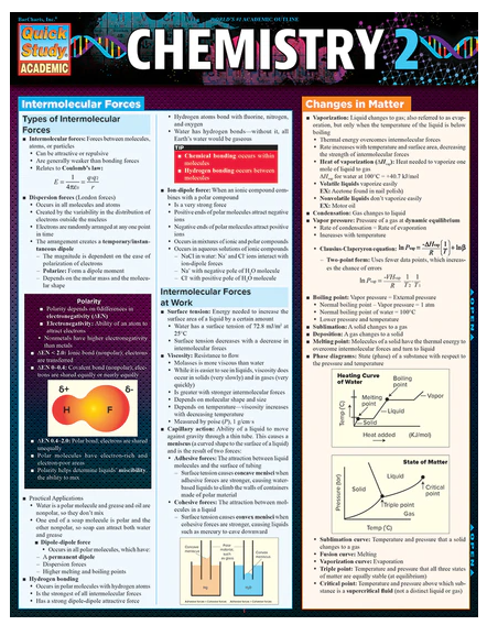 Cover image for CHEMISTRY 2 LAMINATED STUDY GUIDE