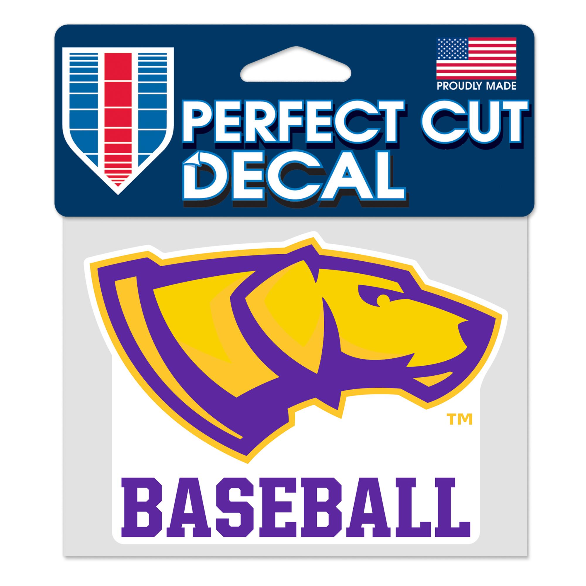 Product image 1 of 1 for UWSP Pointers 5in x3.5in Decal, Baseball