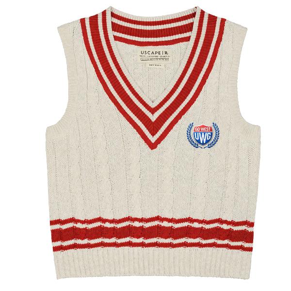 VINTAGE IVY LEAGUE SWEATER VEST; $64.99