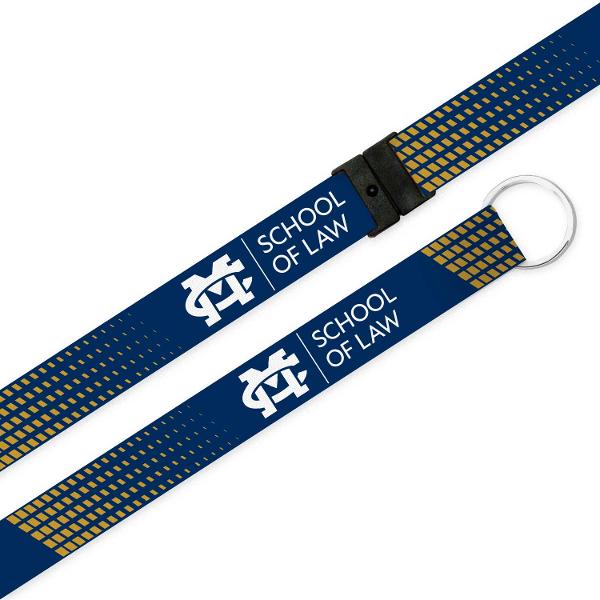 MC LAW 3/4" LANYARD SUBLIMATED NAVY/WHT; $10.99