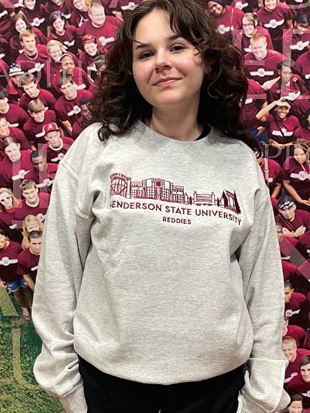 Henderson State Reddies Embroidered Crew Sweatshirt; $59.99