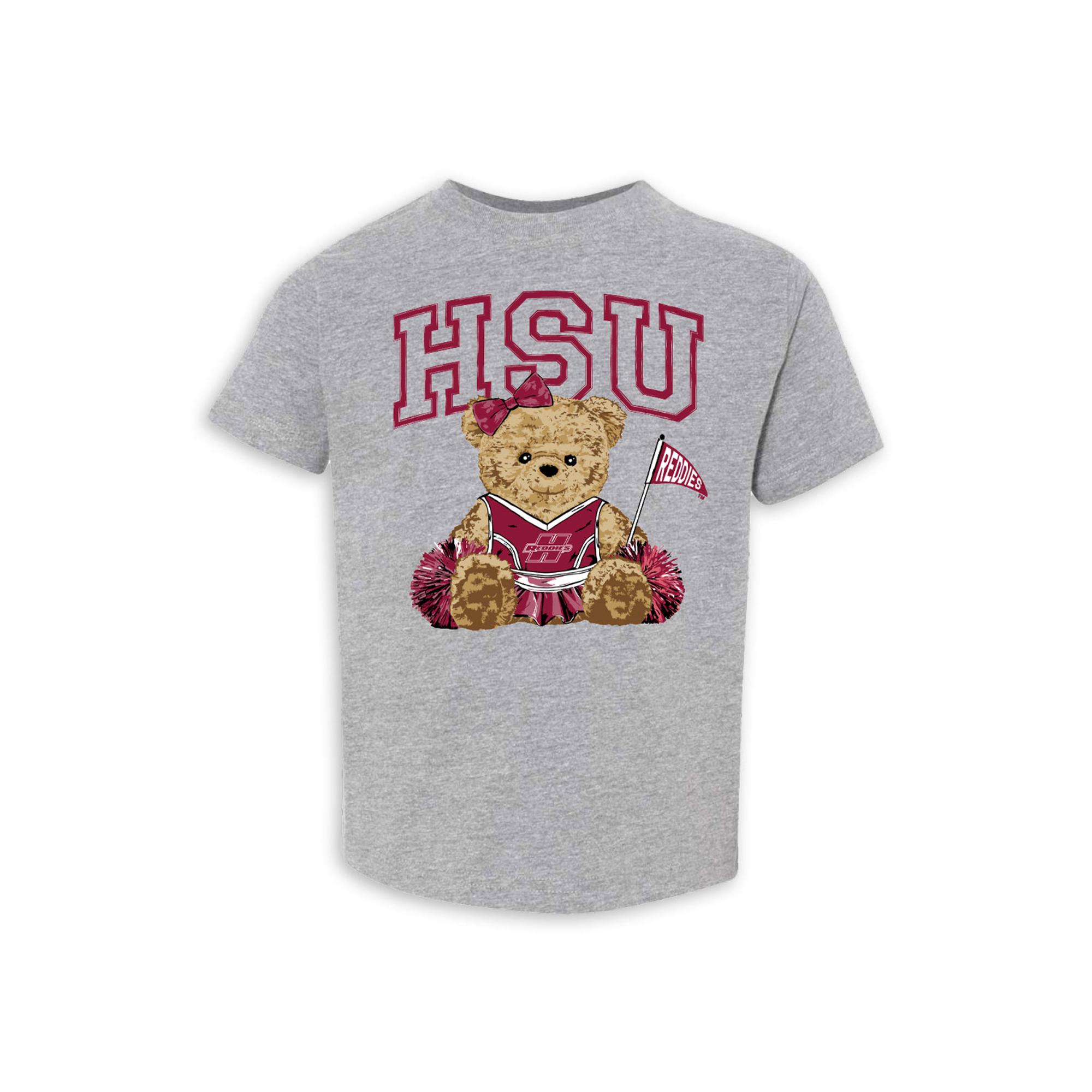 Product image 2 of 2 for HSU Cheerleader Bear Elevated Short Sleeve Tee