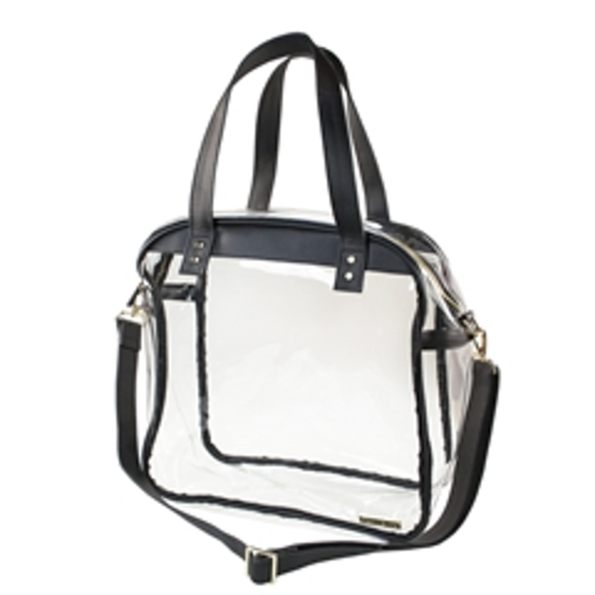 image of: Carryall Tote- Black Clear Bag