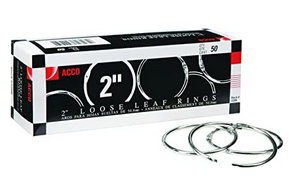 image of: 2" LOOSE LEAF RING