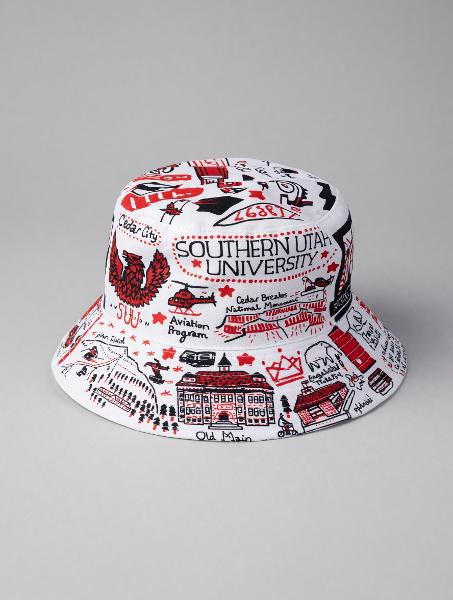 Julia Gash SUU Bucket Hat; $35.99