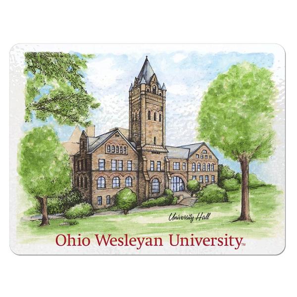 OWU Cutting Board Glass University Hall; $31.99