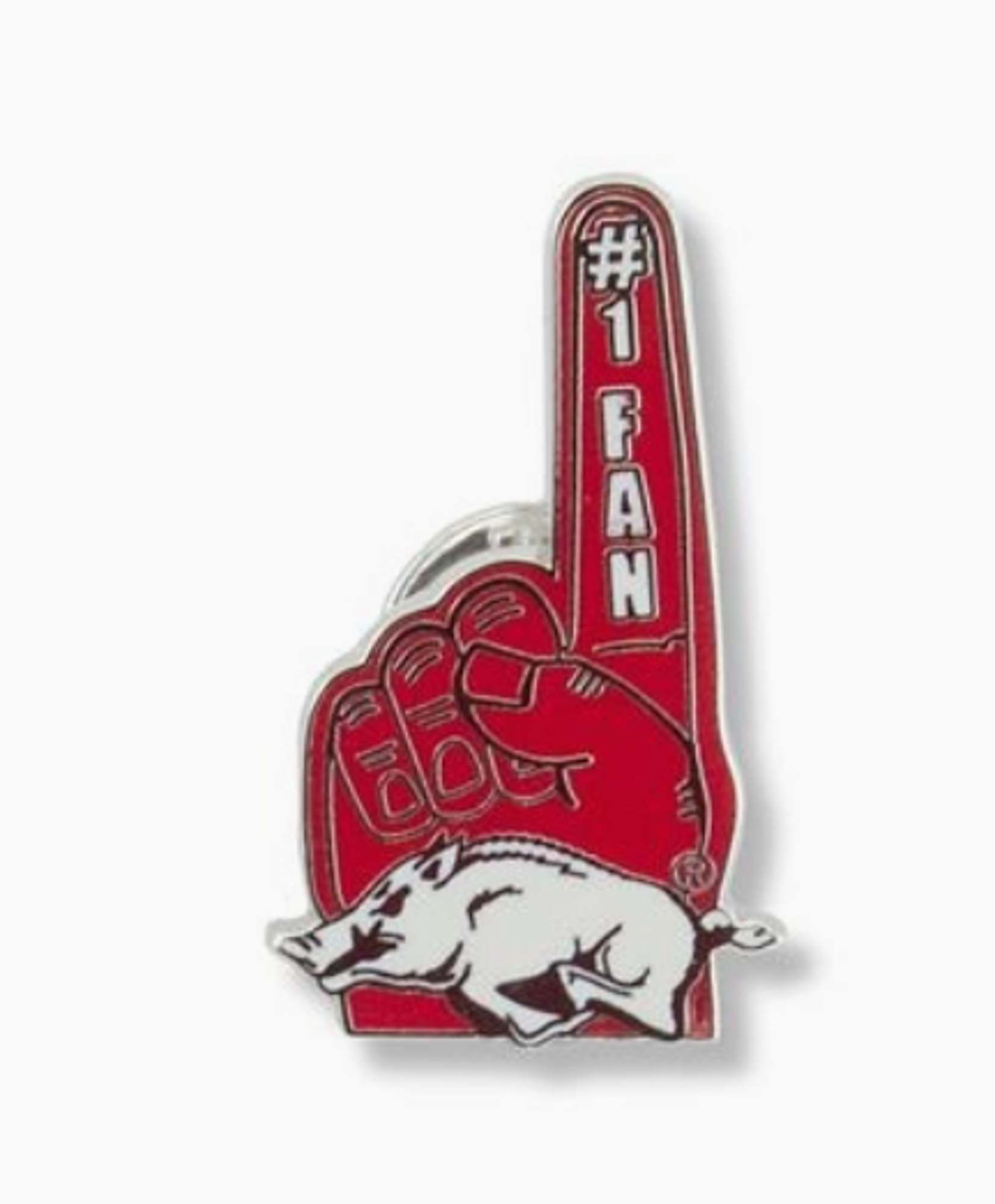 image of: Arkansas Razorbacks NCAA #1 Fan Pin